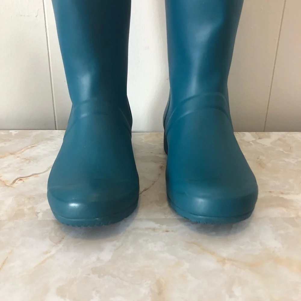 Hunter Teal Blue Rain Boots